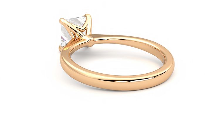 Taylor & Hart Elysium Princess Engagement Ring 360 degree image 16