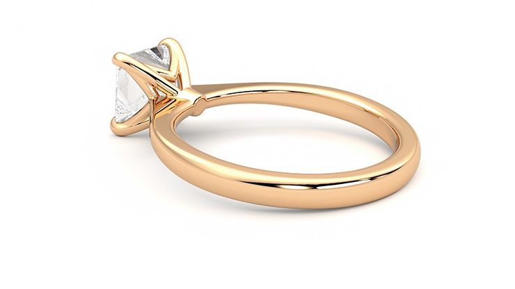 Taylor & Hart Elysium Princess Engagement Ring 360 degree image 17