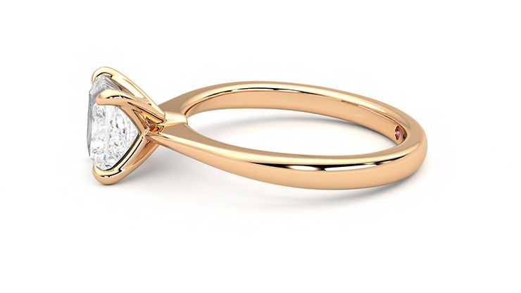 Taylor & Hart Elysium Princess Engagement Ring 360 degree image 20
