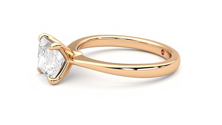 Taylor & Hart Elysium Princess Engagement Ring 360 degree image 21