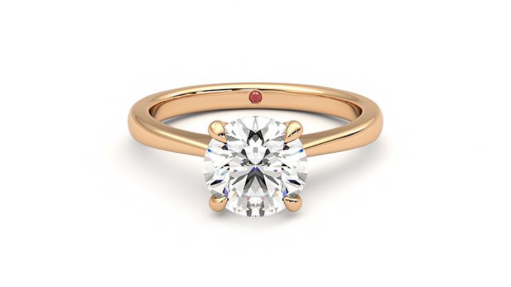 Taylor & Hart Elysium Round Engagement Ring 360 degree image 0
