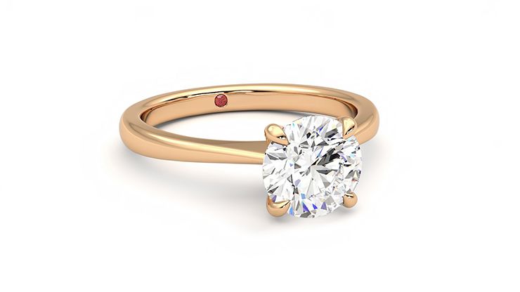 Taylor & Hart Elysium Round Engagement Ring 360 degree image 4
