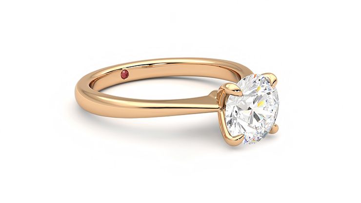 Taylor & Hart Elysium Round Engagement Ring 360 degree image 6