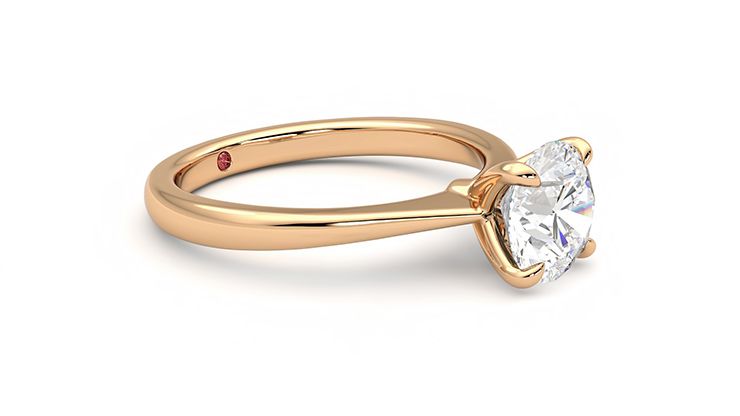 Taylor & Hart Elysium Round Engagement Ring 360 degree image 7