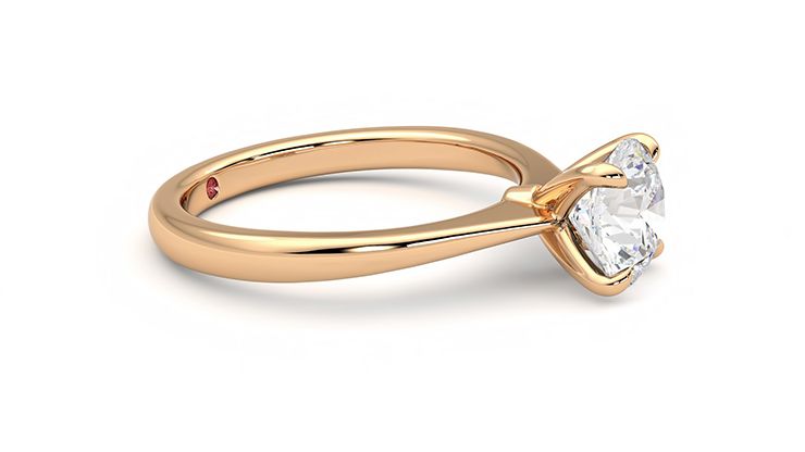 Taylor & Hart Elysium Round Engagement Ring 360 degree image 8