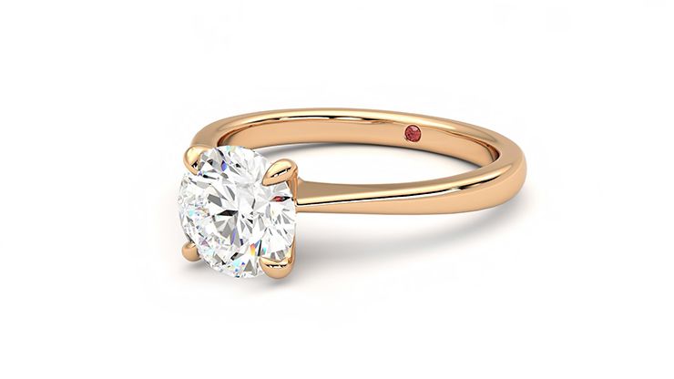 Taylor & Hart Elysium Round Engagement Ring 360 degree image 25