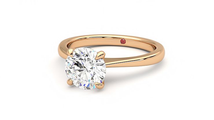 Taylor & Hart Elysium Round Engagement Ring 360 degree image 26