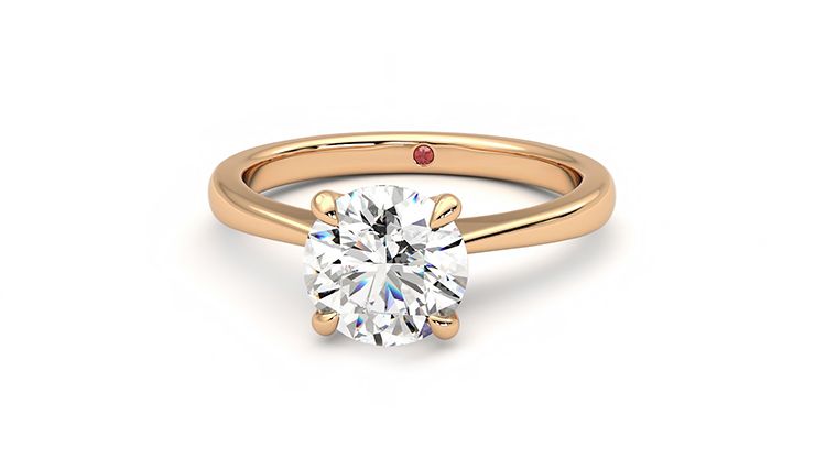 Taylor & Hart Elysium Round Engagement Ring 360 degree image 28
