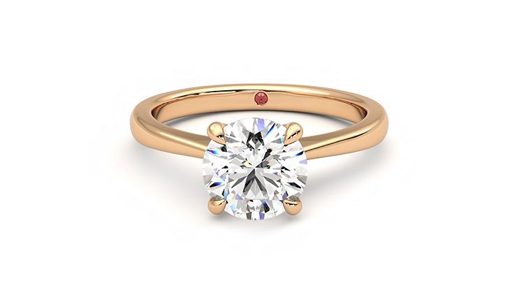 Taylor & Hart Elysium Round Engagement Ring 360 degree image 29