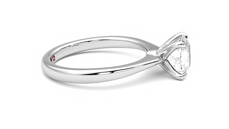 Taylor & Hart Elysium Asscher Engagement Ring 360 degree image 9