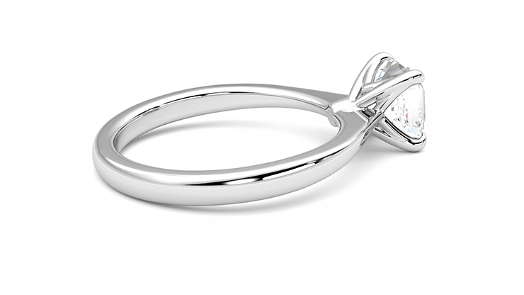 Taylor & Hart Elysium Asscher Engagement Ring 360 degree image 11