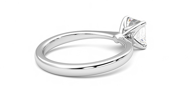 Taylor & Hart Elysium Asscher Engagement Ring 360 degree image 12