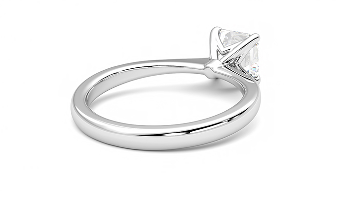 Taylor & Hart Elysium Asscher Engagement Ring 360 degree image 13