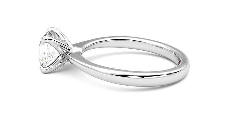 Taylor & Hart Elysium Asscher Engagement Ring 360 degree image 20
