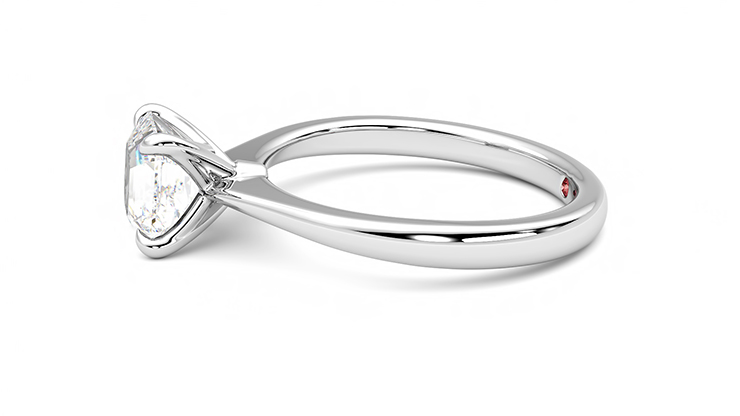 Taylor & Hart Elysium Asscher Engagement Ring 360 degree image 21
