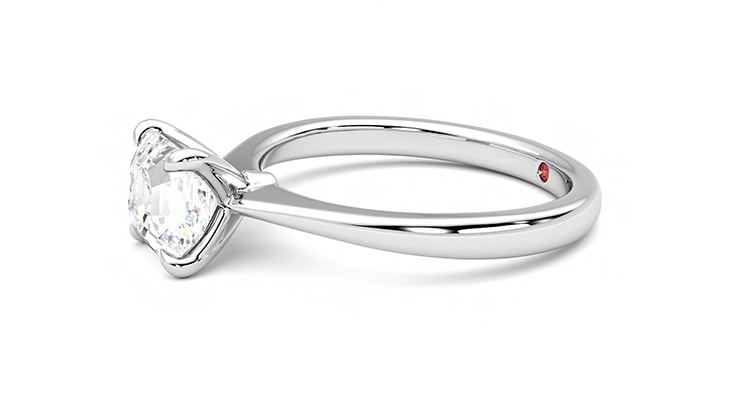 Taylor & Hart Elysium Asscher Engagement Ring 360 degree image 22