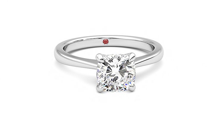 Taylor & Hart Elysium Cushion Engagement Ring 360 degree image 2