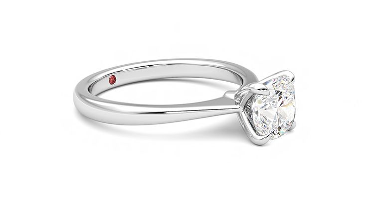 Taylor & Hart Elysium Cushion Engagement Ring 360 degree image 7