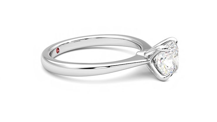 Taylor & Hart Elysium Cushion Engagement Ring 360 degree image 8