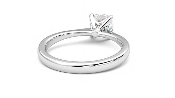 Taylor & Hart Elysium Cushion Engagement Ring 360 degree image 14