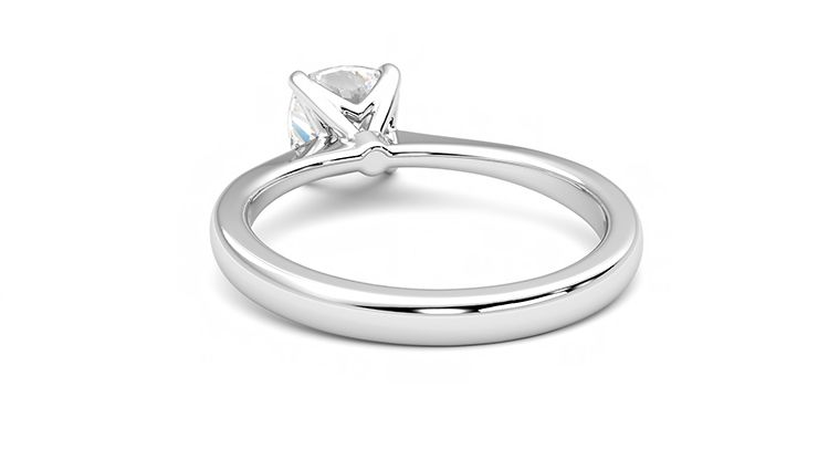 Taylor & Hart Elysium Cushion Engagement Ring 360 degree image 16