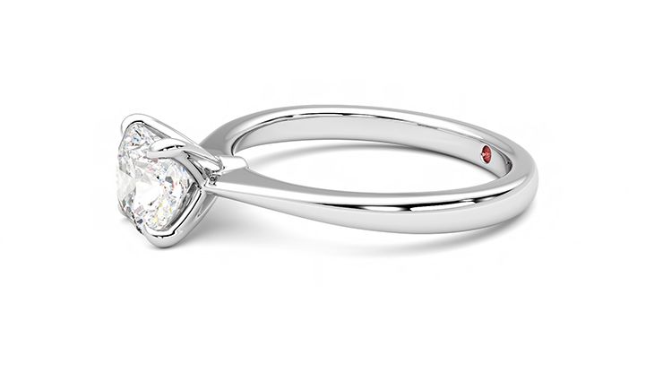 Taylor & Hart Elysium Cushion Engagement Ring 360 degree image 22