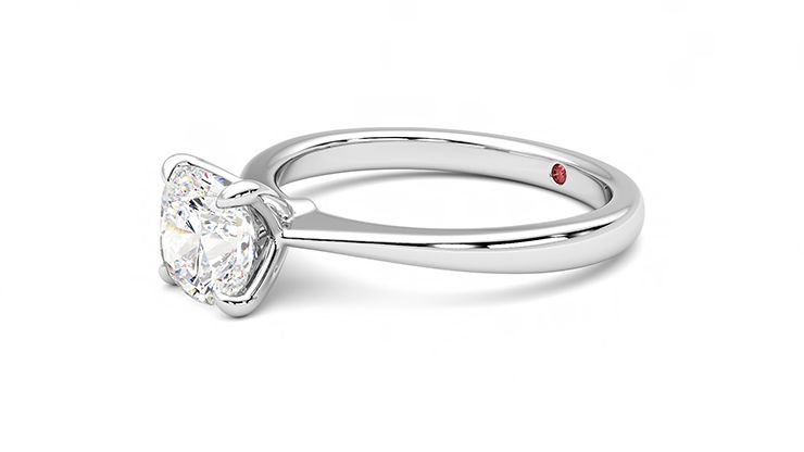 Taylor & Hart Elysium Cushion Engagement Ring 360 degree image 23