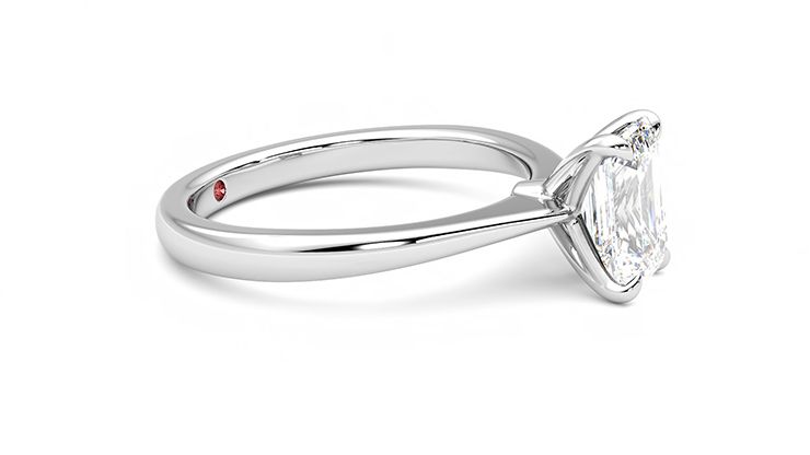 Taylor & Hart Elysium Emerald Engagement Ring 360 degree image 8
