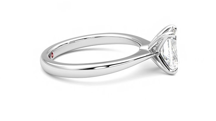 Taylor & Hart Elysium Emerald Engagement Ring 360 degree image 9
