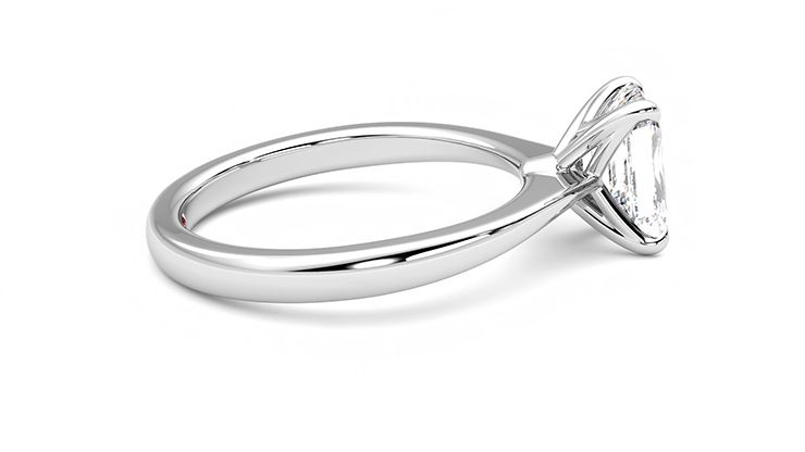 Taylor & Hart Elysium Emerald Engagement Ring 360 degree image 10