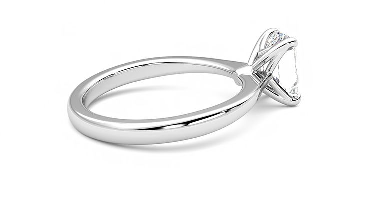 Taylor & Hart Elysium Emerald Engagement Ring 360 degree image 11
