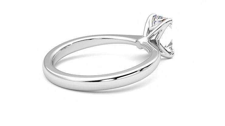 Taylor & Hart Elysium Emerald Engagement Ring 360 degree image 12