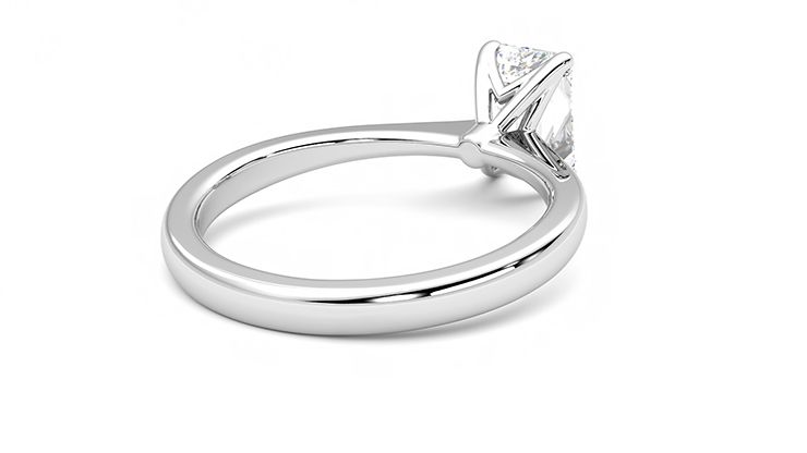 Taylor & Hart Elysium Emerald Engagement Ring 360 degree image 13