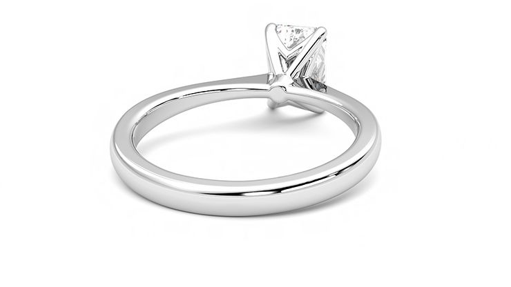 Taylor & Hart Elysium Emerald Engagement Ring 360 degree image 14