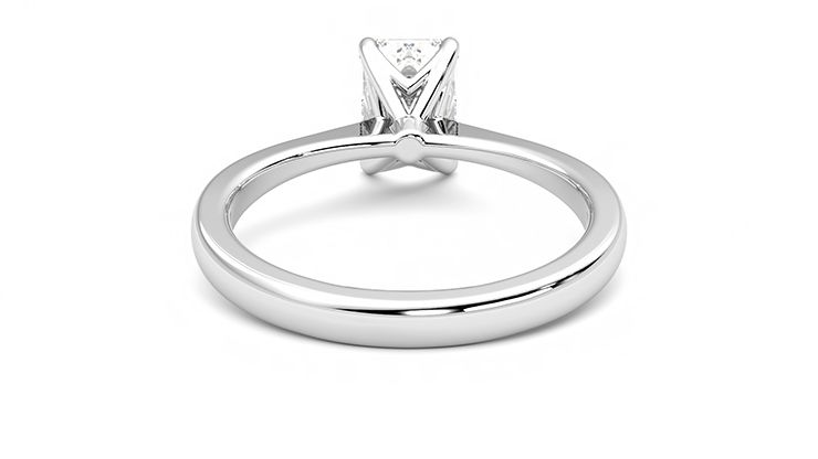 Taylor & Hart Elysium Emerald Engagement Ring 360 degree image 15