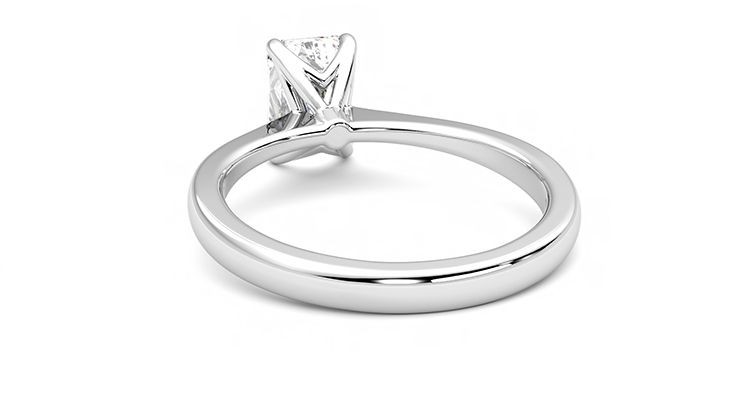 Taylor & Hart Elysium Emerald Engagement Ring 360 degree image 16