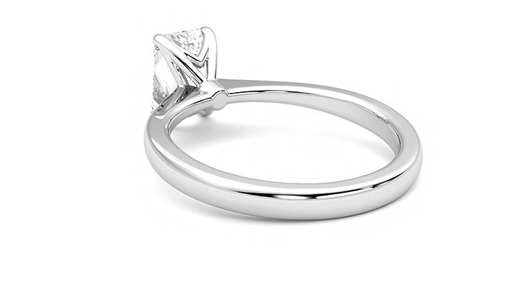 Taylor & Hart Elysium Emerald Engagement Ring 360 degree image 17