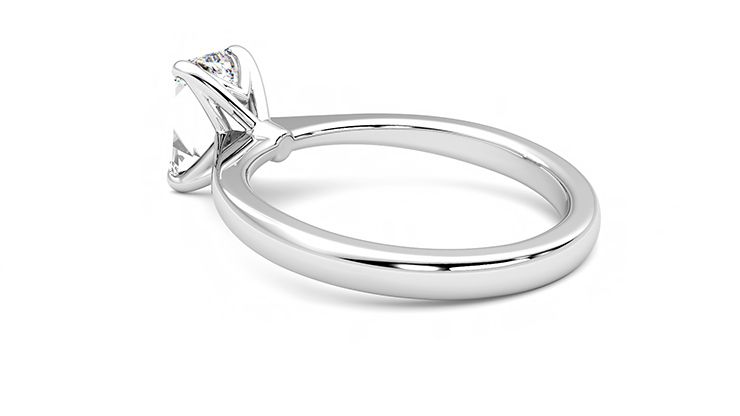 Taylor & Hart Elysium Emerald Engagement Ring 360 degree image 18