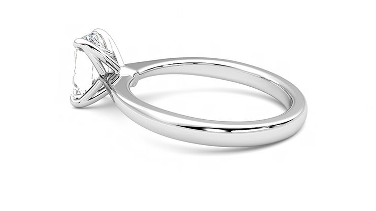 Taylor & Hart Elysium Emerald Engagement Ring 360 degree image 19