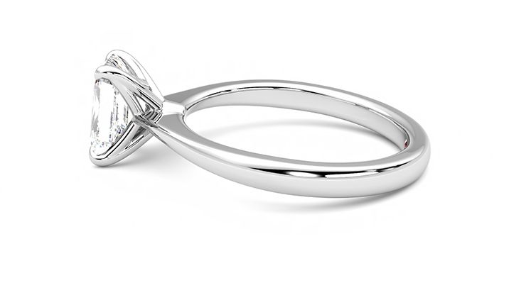 Taylor & Hart Elysium Emerald Engagement Ring 360 degree image 20