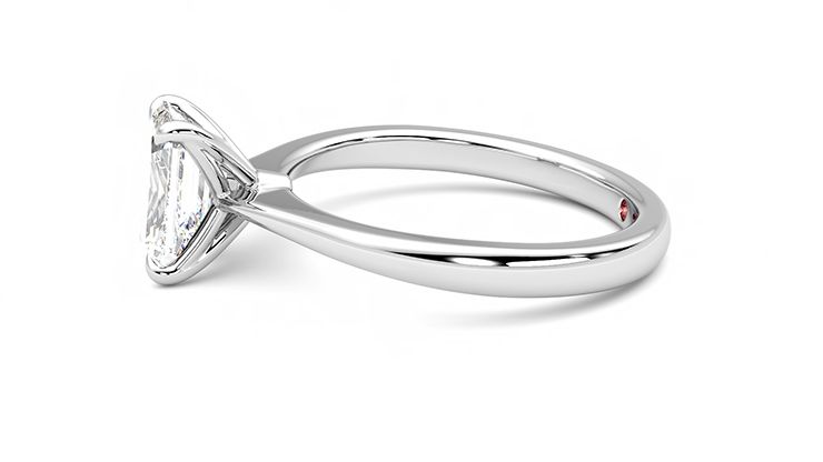 Taylor & Hart Elysium Emerald Engagement Ring 360 degree image 21