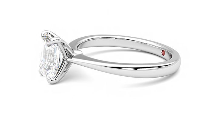 Taylor & Hart Elysium Emerald Engagement Ring 360 degree image 22