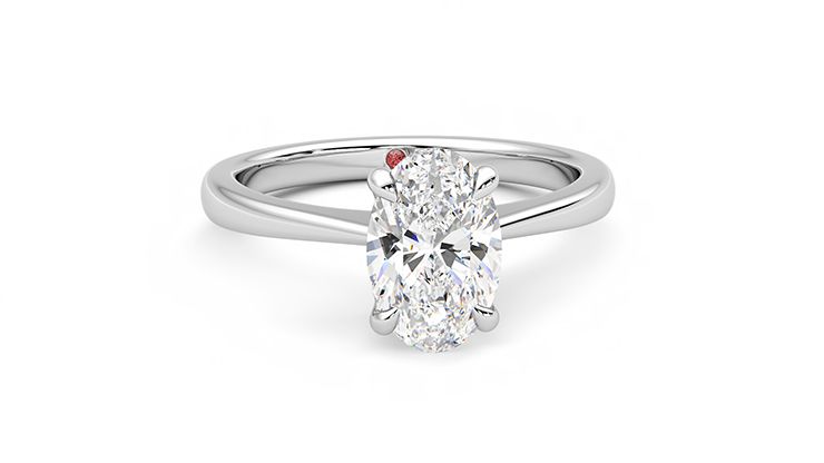 Taylor & Hart Elysium Oval Engagement Ring 360 degree image 2
