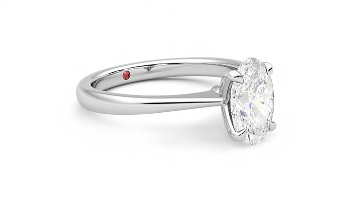 Taylor & Hart Elysium Oval Engagement Ring 360 degree image 6