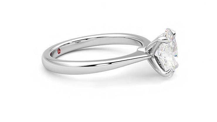 Taylor & Hart Elysium Oval Engagement Ring 360 degree image 8