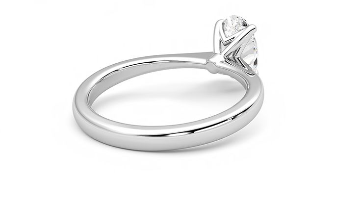 Taylor & Hart Elysium Oval Engagement Ring 360 degree image 13