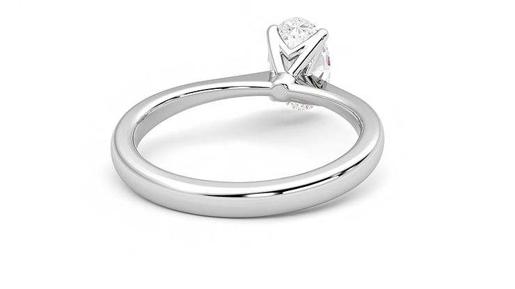 Taylor & Hart Elysium Oval Engagement Ring 360 degree image 14
