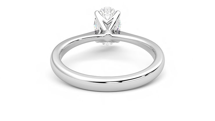 Taylor & Hart Elysium Oval Engagement Ring 360 degree image 15