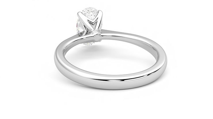 Taylor & Hart Elysium Oval Engagement Ring 360 degree image 16