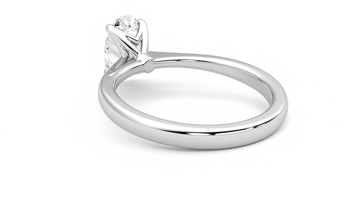 Solitaire Diamond Engagement Ring - Parisian - 1 Carat 1.00ct Round Cut in  14K Yellow Gold | Brillianteers